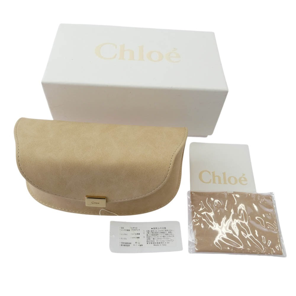 Chloe クロエ CE132S Sunglasses Havana グラデーションカラー ハバナ サングラス ブラウン系 フレーム：ゴールド系、ブラウン系　 58□20-140【美品】【中古】