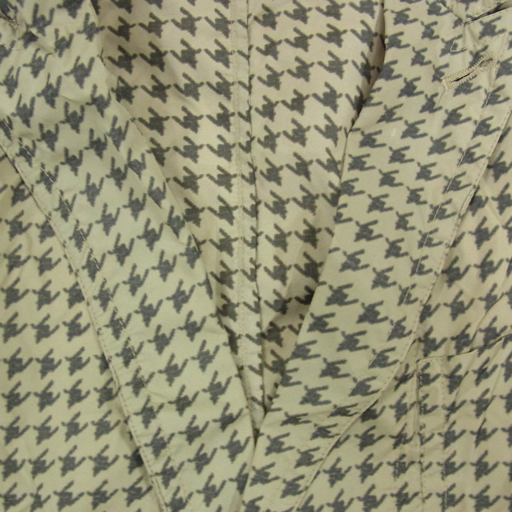 DRIES VAN NOTEN ドリスヴァンノッテン 千鳥総柄 ポリエステル 2B テーラードジャケット カーキ系 44【中古】