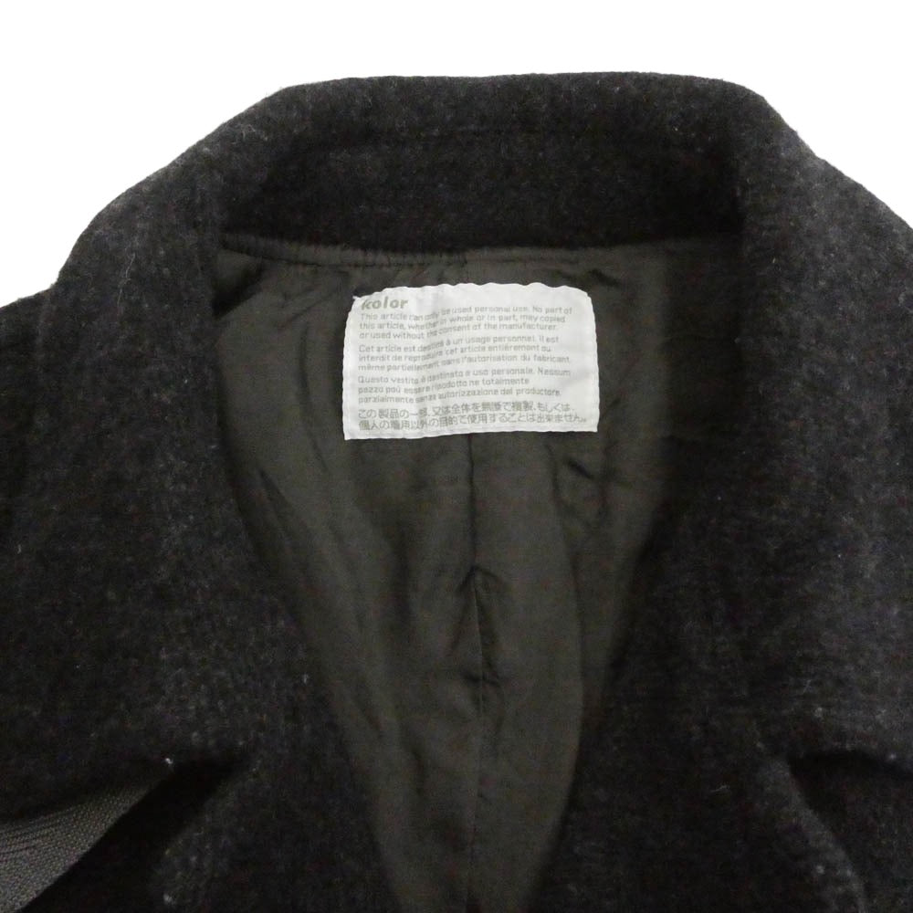 kolor カラー 18AW 18WCM-G14162S ウール パッチワークブルゾン ニット