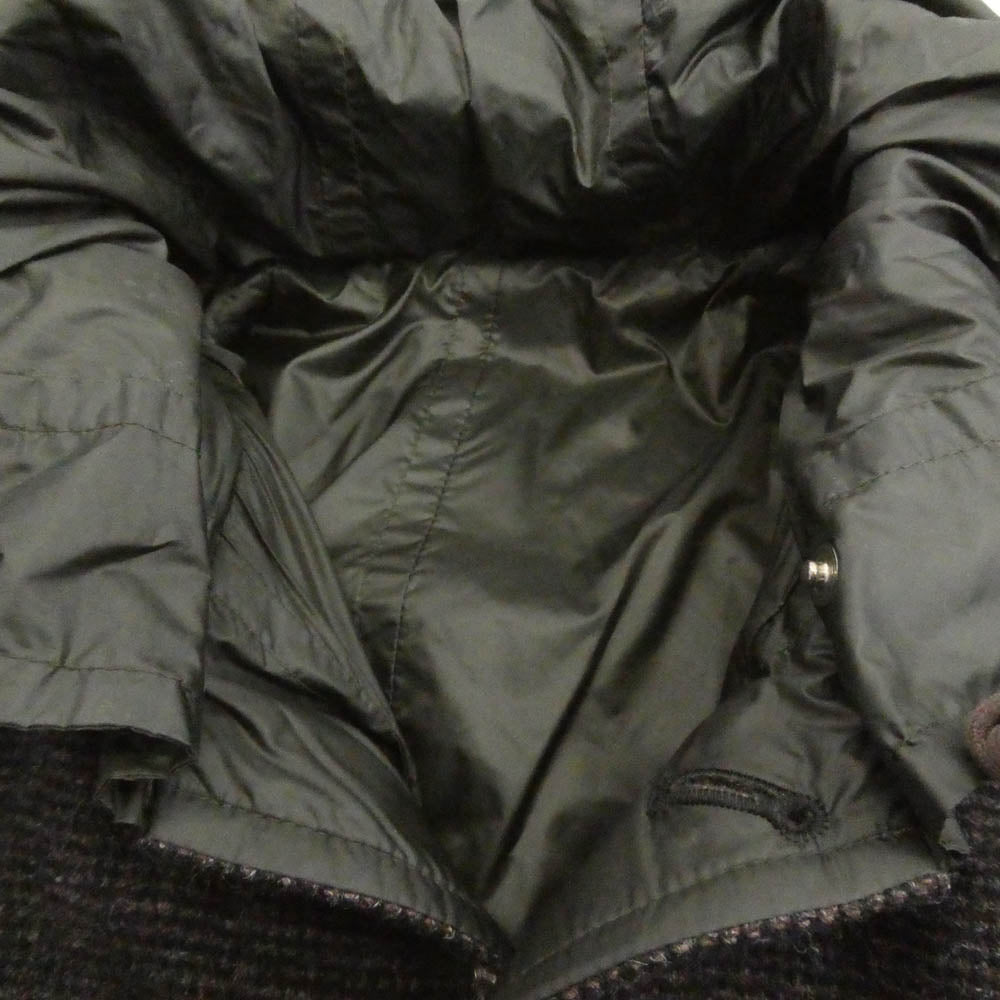 Sacai サカイ 15-00851M リバーシブル ウール ドッキング ナイロンコート ステンカラーコート マルチカラー系 カーキ系 1【中古】