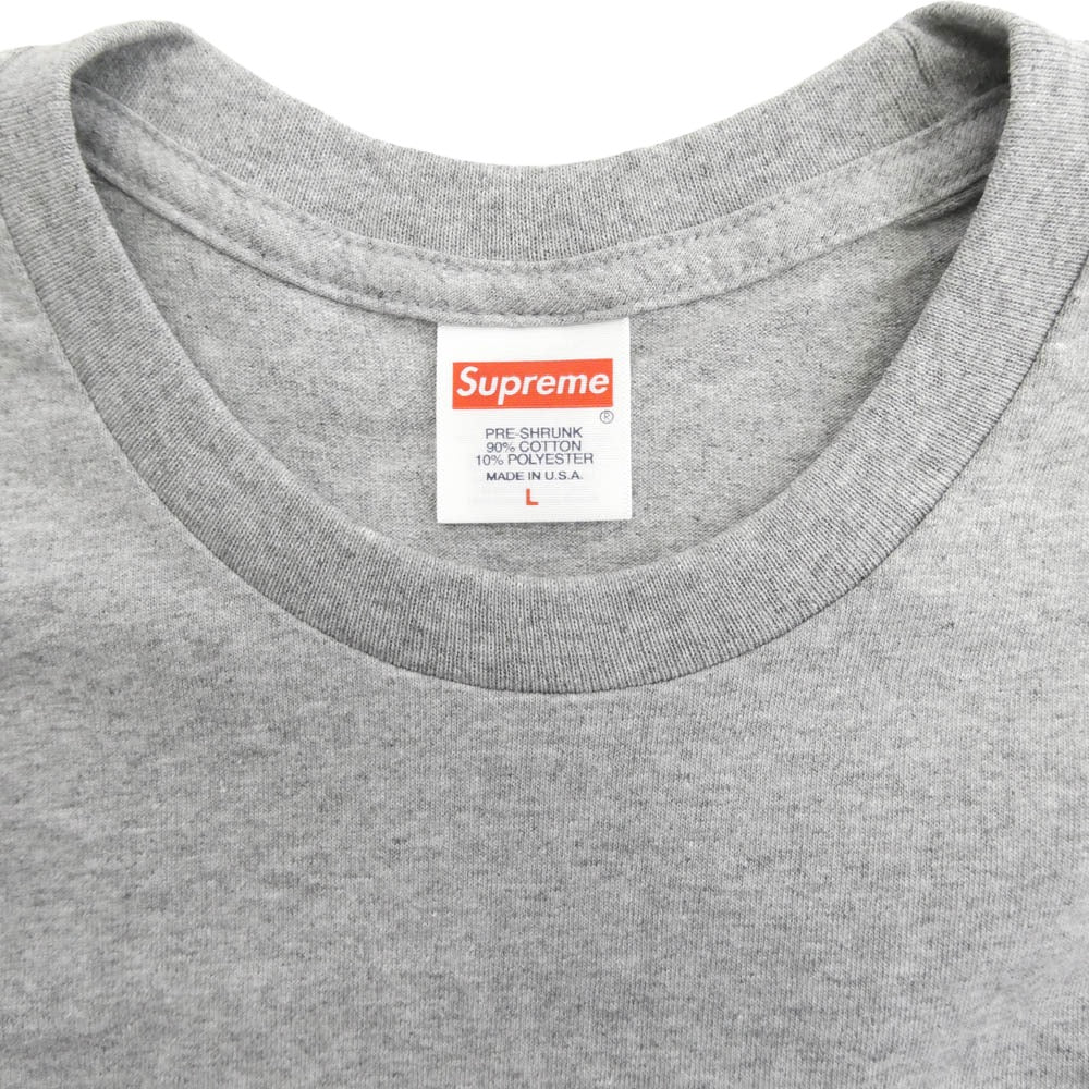 Supreme シュプリーム 23AW NBA Young Boy Tee ヤングボーイ フォトプリント クルーネック 半袖 Tシャツ グレー系 L【極上美品】【中古】