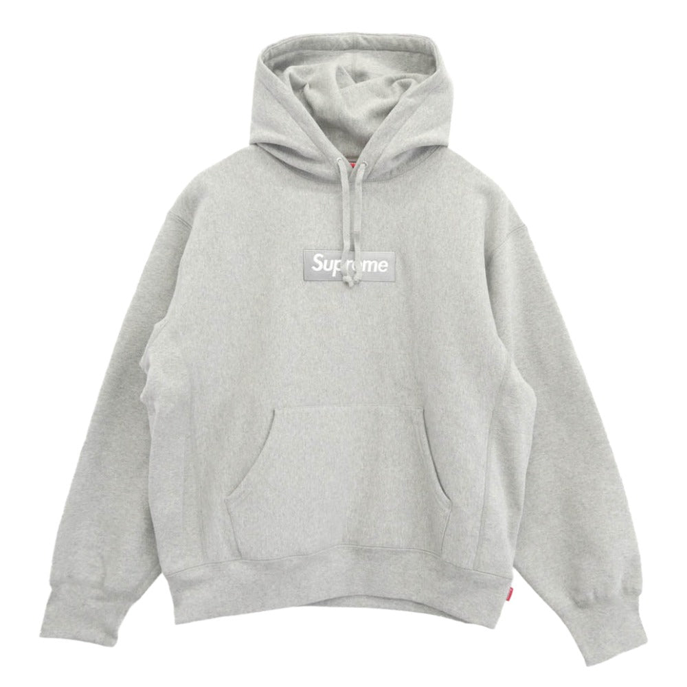 Supreme シュプリーム 24AW Box Logo Hooded Sweatshirt ボックス ロゴ フーデッド スウェットシャツ パーカー Heather Grey グレー系 M【極上美品】【中古】