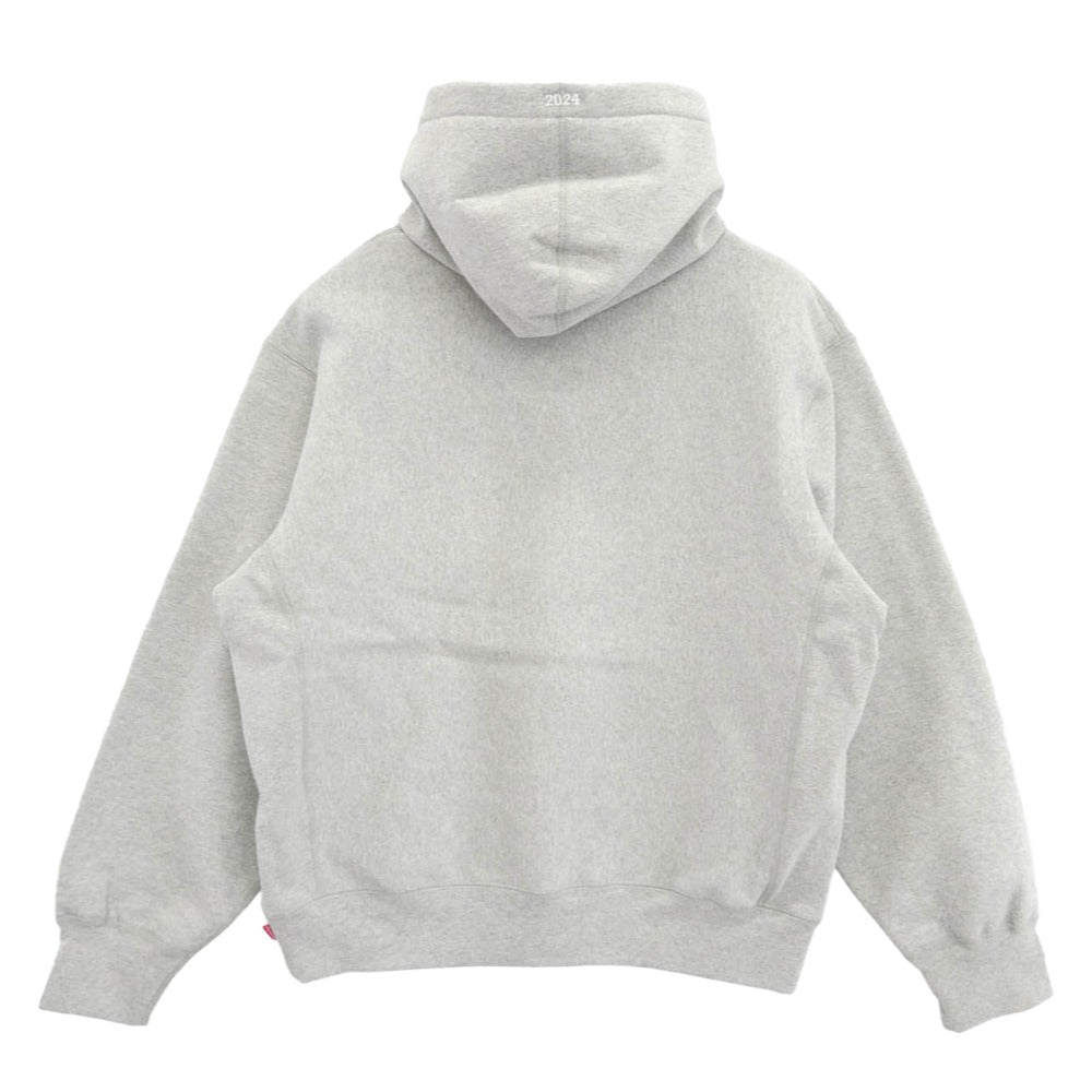 Supreme シュプリーム 24AW Box Logo Hooded Sweatshirt ボックス ロゴ フーデッド スウェットシャツ パーカー Heather Grey グレー系 M【極上美品】【中古】