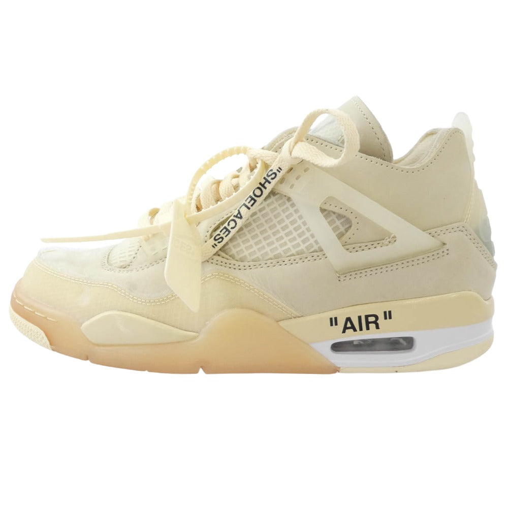 NIKE ナイキ CV9388-100 フェイクバスターズ鑑定済 OFF-WHITE WMNS AIR JORDAN 4 SP SAIL オフホワイト ウィメンズ エアジョーダン4 SP ハイカットスニーカー オフホワイト系 27cm【中古】