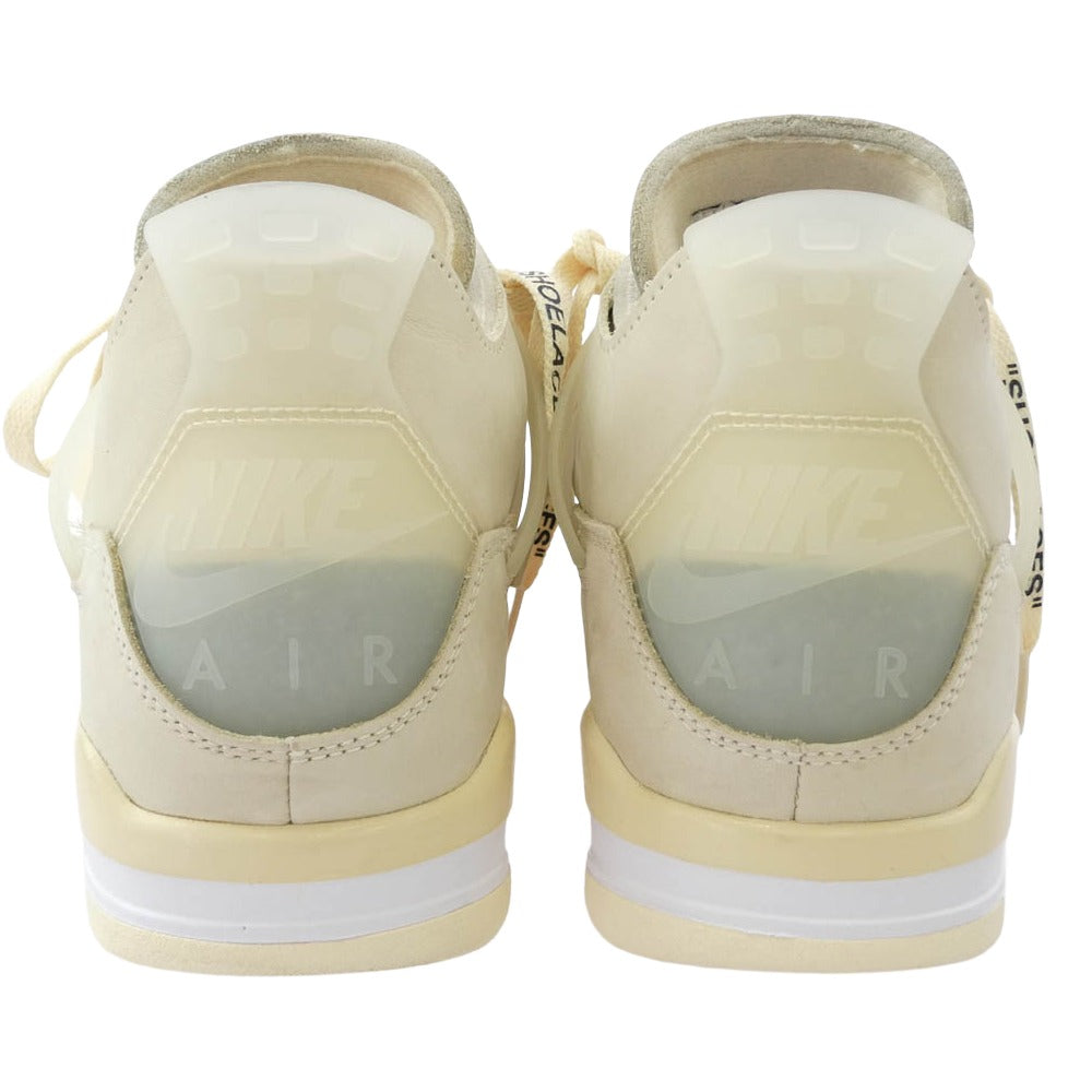 NIKE ナイキ CV9388-100 フェイクバスターズ鑑定済 OFF-WHITE WMNS AIR JORDAN 4 SP SAIL オフホワイト ウィメンズ エアジョーダン4 SP ハイカットスニーカー オフホワイト系 27cm【中古】