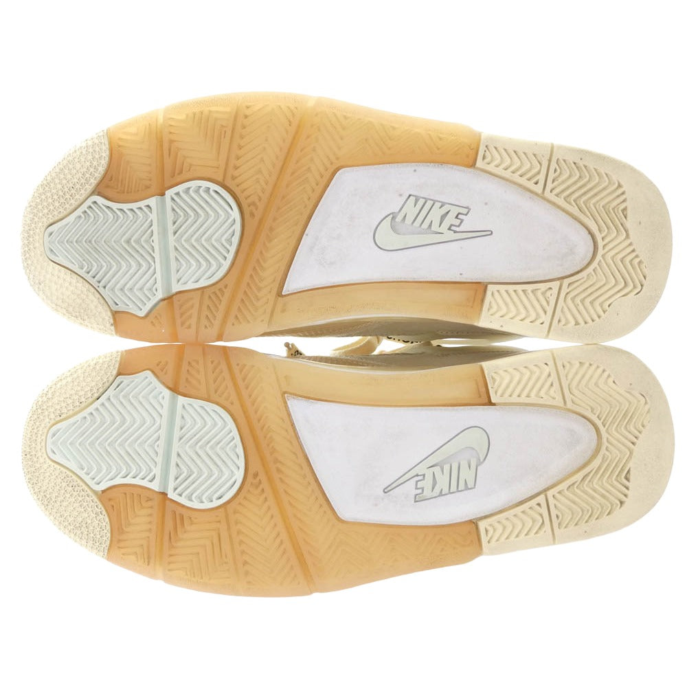 NIKE ナイキ CV9388-100 フェイクバスターズ鑑定済 OFF-WHITE WMNS AIR JORDAN 4 SP SAIL オフホワイト ウィメンズ エアジョーダン4 SP ハイカットスニーカー オフホワイト系 27cm【中古】