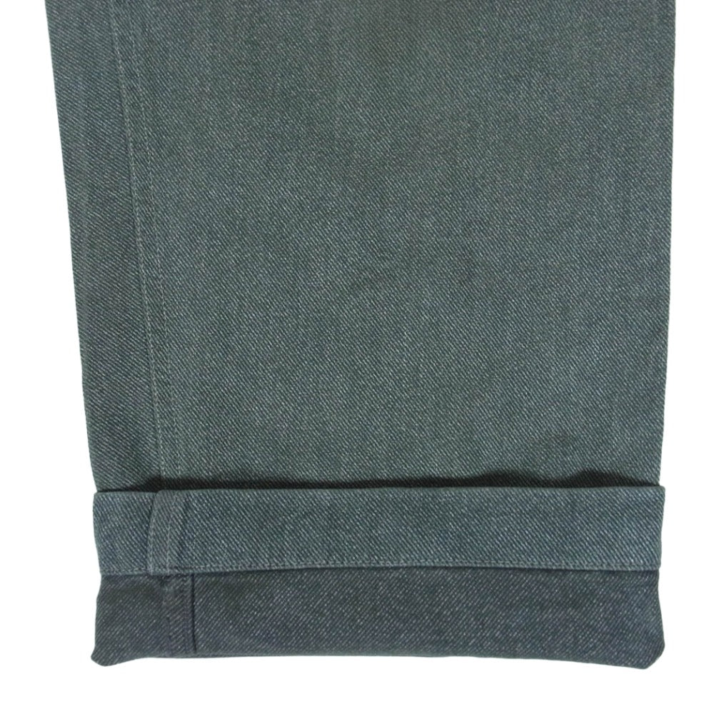 ヴィンテージ ミリタリー 50s Vintage Denim Work Pants 前期型 メタルボタン アルミボタン スイス軍 ヴィンテージ デニム パンツ 緑青系 表記無し【中古】