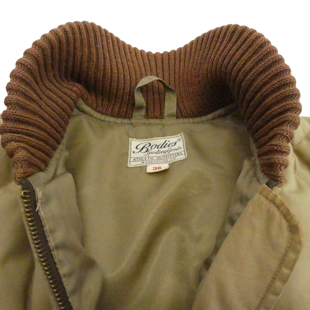 ウェアハウス Bodies skyliner down jacket スカイライナー ダウン ジャケット ブルゾン ベージュ系 36【中古】