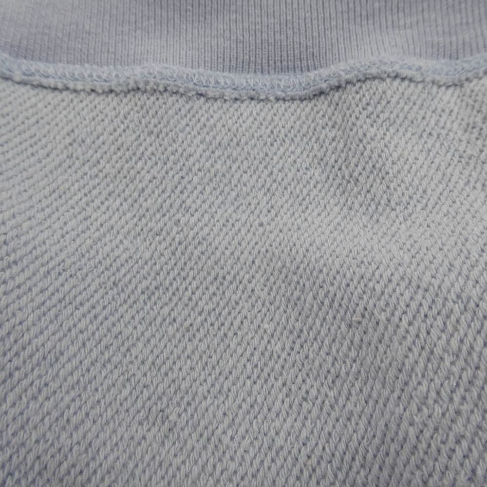 HUF ハフ ハーフジップ ロゴ スウェット パーカー ライトブルー系 XL【中古】