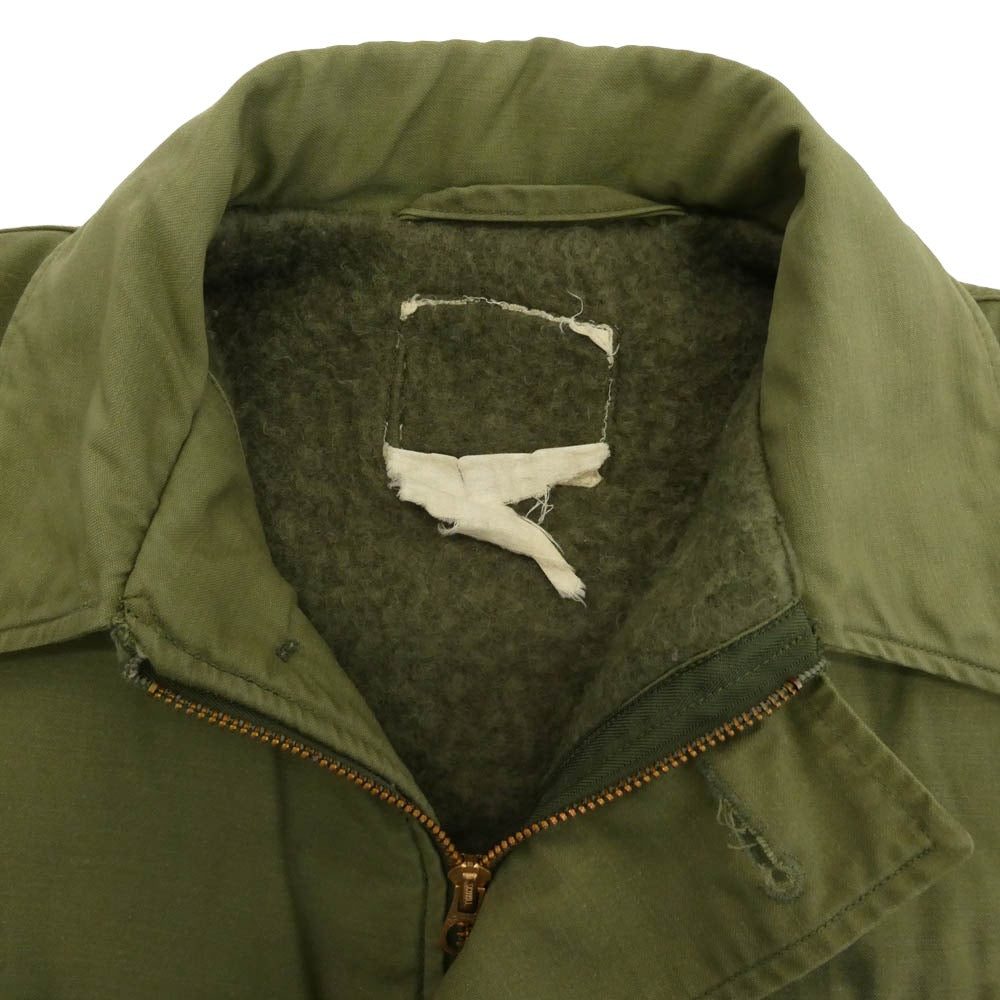 ユーエスネイビー 70s A-2 DECK JACKET ステンシル デッキジャケット モスグリーン系【中古】