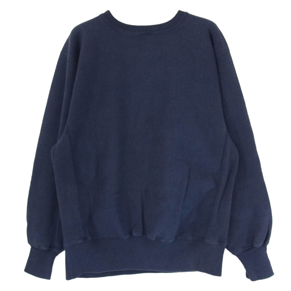 Champion チャンピオン USA製 90s 刺繍タグ REVERSE WEAVE CLOSEUPWASHINGTON.D.C リバースウィーブ スウェット ネイビー系 L【中古】