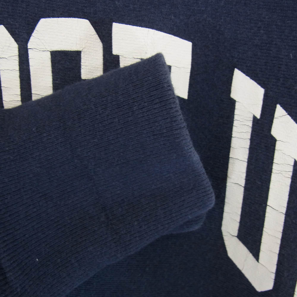 Champion チャンピオン USA製 90s 刺繍タグ REVERSE WEAVE CLOSEUPWASHINGTON.D.C リバースウィーブ スウェット ネイビー系 L【中古】