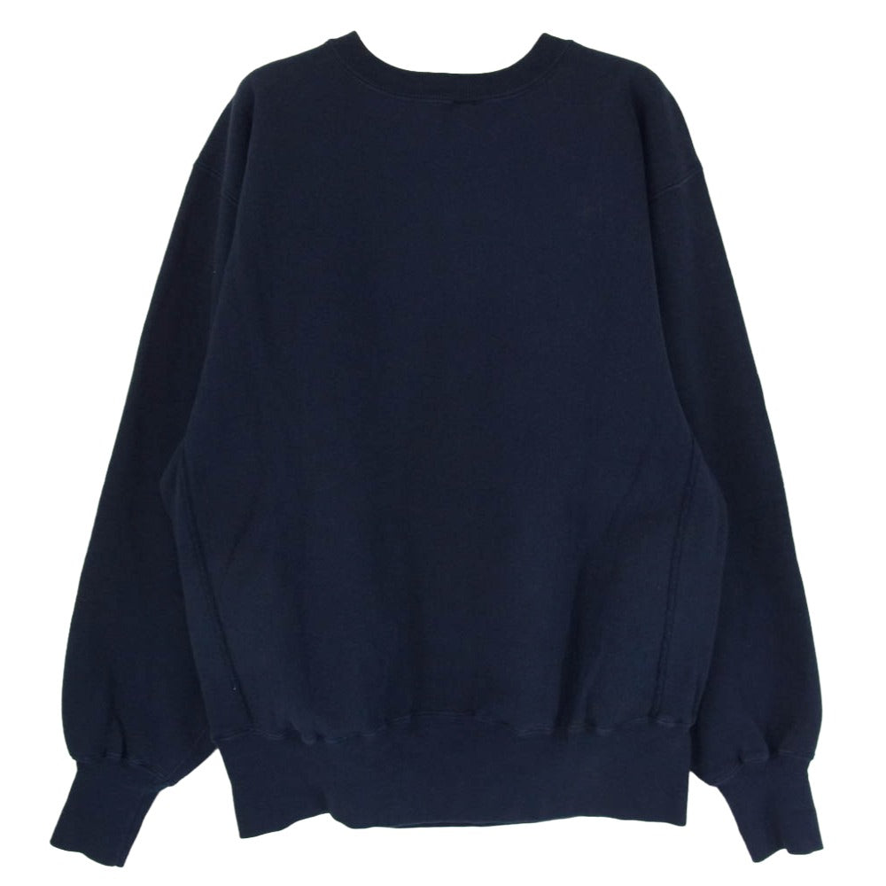 Champion チャンピオン USA製 90s 刺繍タグ REVERSE WEAVE DukeLaw リバースウィーブ デュークロウ スウェット ネイビー系 L【中古】