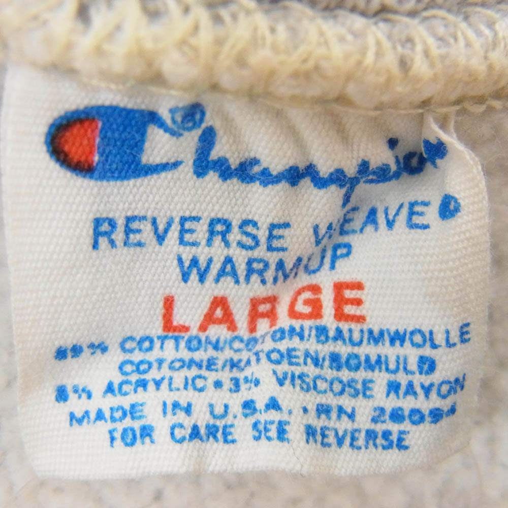 Champion チャンピオン USA製 80s 90s トリコタグ REVERSE WEAVE NOTRE DAME リバースウィーブ ノートルダム グレー スウェット グレー系 L【中古】