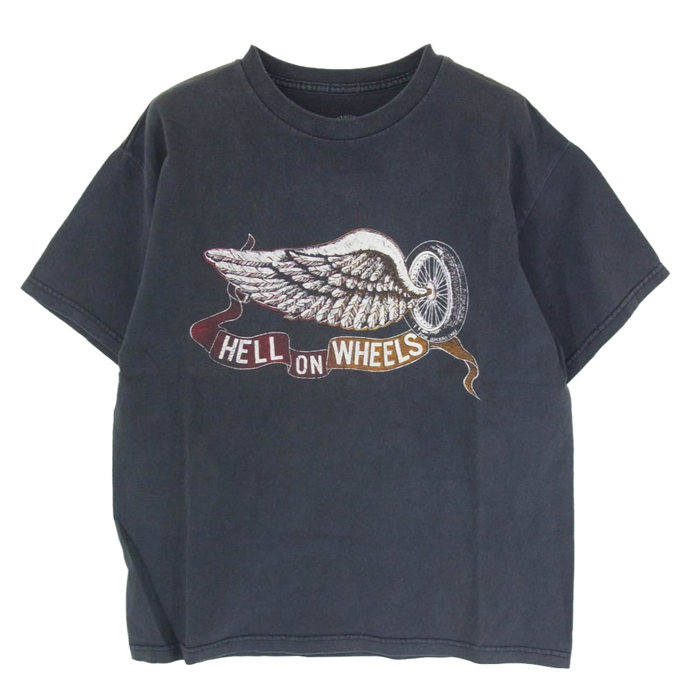 TENDERLOIN テンダーロイン T-TEE 2 HELL ON WHEELS プリント 半袖 Tシャツ ブラック系 M【中古】