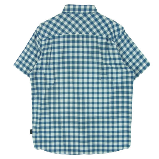 patagonia パタゴニア 15SS 53195 チェック 半袖 シャツ 中国製 ブルー系 ホワイト系 M【中古】