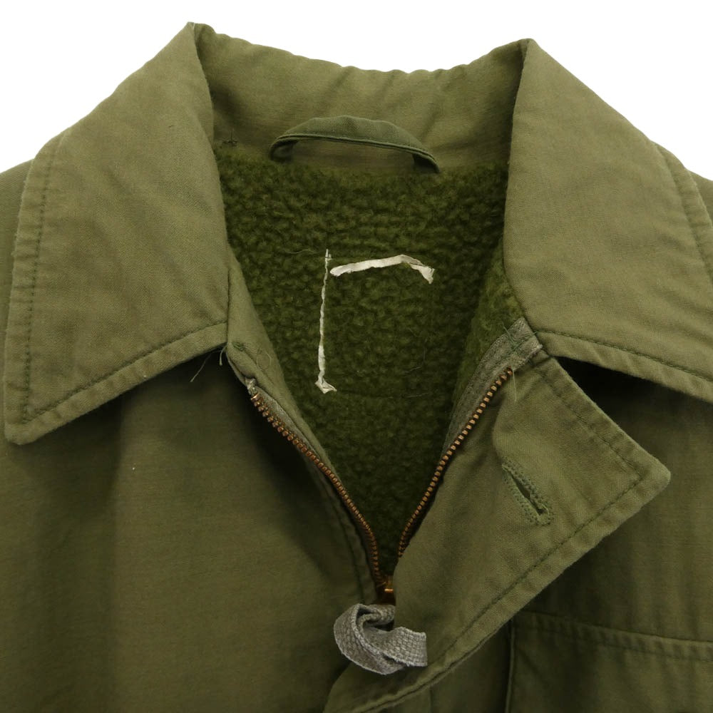 ヴィンテージ 米軍 A-2 デッキ ジャケット カーキ系 サイズ表記なし【中古】