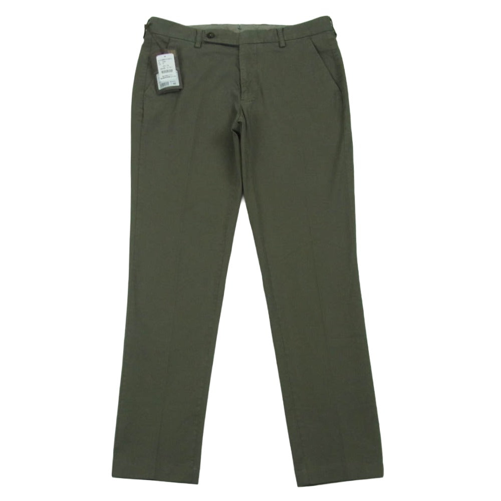 ベルウィッチ JMORELLO Jモレッロ ガーメント ダイストレッチ コットン ツイル パンツ グレー系 VERDE 46【極上美品】【中古】
