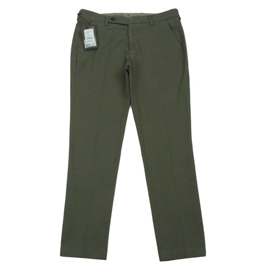 ベルウィッチ JMORELLO Jモレッロ ガーメント ダイストレッチ コットン ツイル パンツ グレー系 VERDE 46【極上美品】【中古】