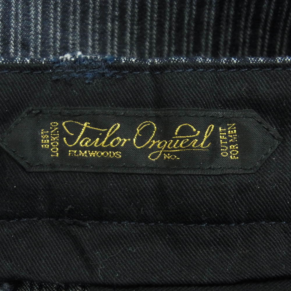 ORGUEIL オルゲイユ OR-1123 Tailor Work Trousers トラウザー パンツ 日本製 インディゴブルー系 Indigo 33【中古】