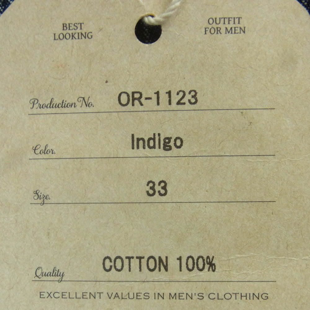 ORGUEIL オルゲイユ OR-1123 Tailor Work Trousers トラウザー パンツ 日本製 インディゴブルー系 Indigo 33【中古】