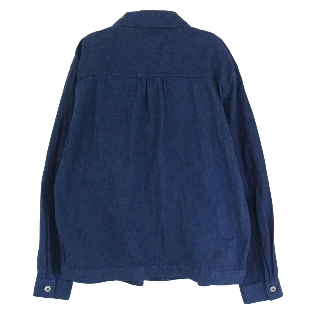 ORGUEIL オルゲイユ OR-4291 Denim blouse jacket デニム ブラウス ジャケット インディゴブルー系 38【中古】