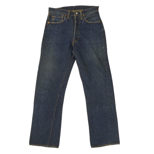 Levi's リーバイス 50s 501XX 53MODEL 53モデル 革パッチ 両面均等V ボタン裏刻印無 デニムパンツ インディゴブルー系【中古】