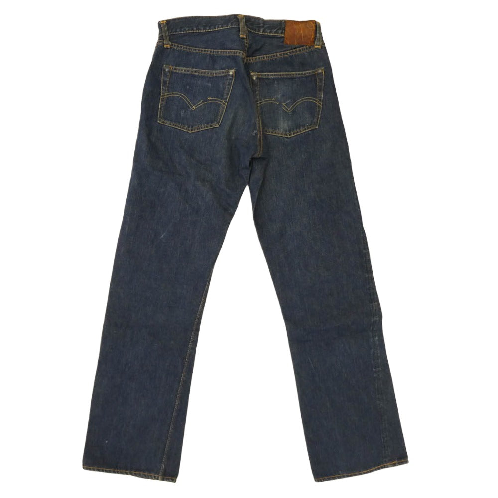 Levi's リーバイス 50s 501XX 53MODEL 53モデル 革パッチ 両面均等V ボタン裏刻印無 デニムパンツ インディゴブルー系【中古】