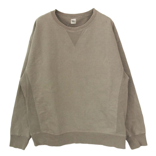 Ron Herman ロンハーマン 21AW 3420900057 Damage Sweat Crew ダメージ クルーネック スウェット カーキ系 XL【中古】