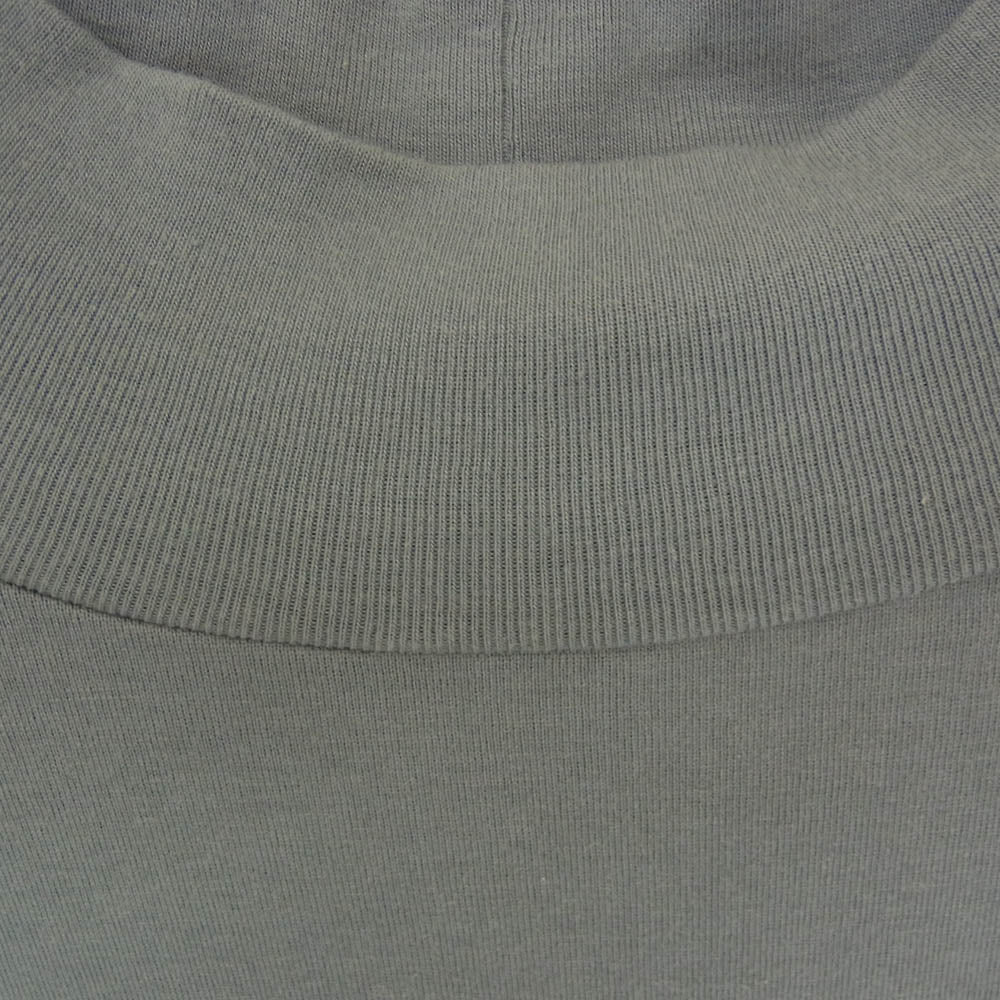blurhms ROOTSTOCK ブラームスルーツストック bROOTS22F25 Silk Cotton 20/80 High-neck Hem Rib L/S シルク ハイネック カットソー ロンT 長袖Tシャツ グリーン系 3【中古】