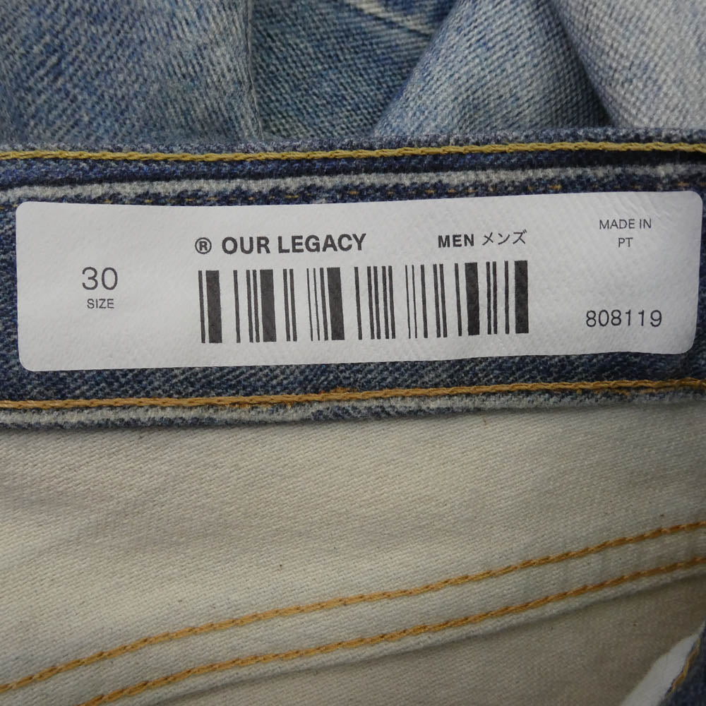 アワーレガシー M4205TDD THIRD CUT Digital Denim Print サード カット デジタル デニム パンツ ジーンズ インディゴブルー系 30【中古】
