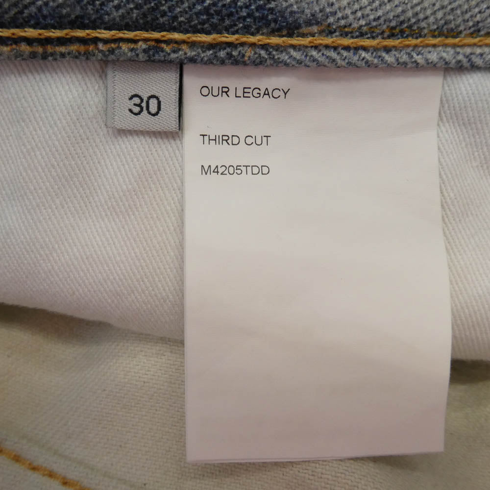 アワーレガシー M4205TDD THIRD CUT Digital Denim Print サード カット デジタル デニム パンツ ジーンズ インディゴブルー系 30【中古】