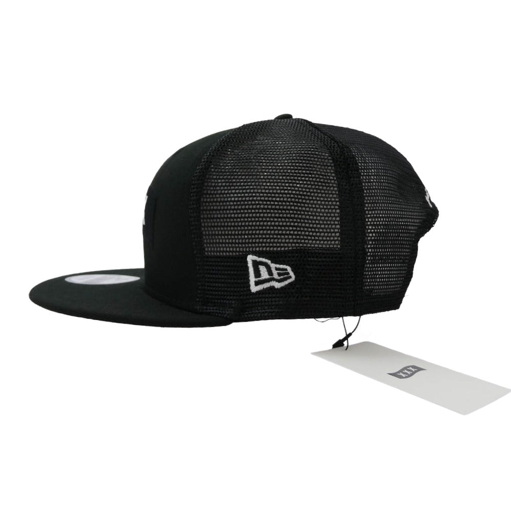 GOD SELECTION XXX ゴッドセレクション GX-S25-HT-03 New Era ロゴ 刺繍 9Fifty ニューエラ キャップ 帽子 ブラック系【極上美品】【中古】