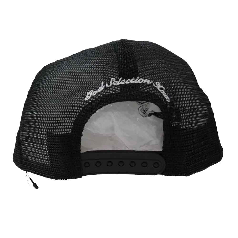 GOD SELECTION XXX ゴッドセレクション GX-S25-HT-03 New Era ロゴ 刺繍 9Fifty ニューエラ キャップ 帽子 ブラック系【極上美品】【中古】