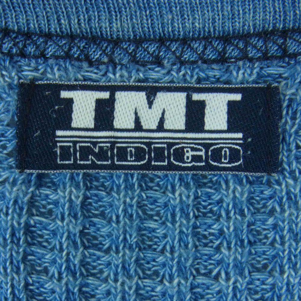 TMT ティーエムティー TCS-F15SP99 INDIGO インディゴ ワッフル サーマル ロンT 長袖 Tシャツ ブルー系 M【中古】