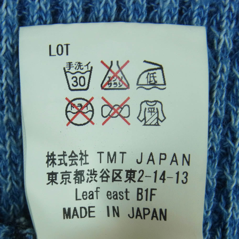 TMT ティーエムティー TCS-F15SP99 INDIGO インディゴ ワッフル サーマル ロンT 長袖 Tシャツ ブルー系 M【中古】