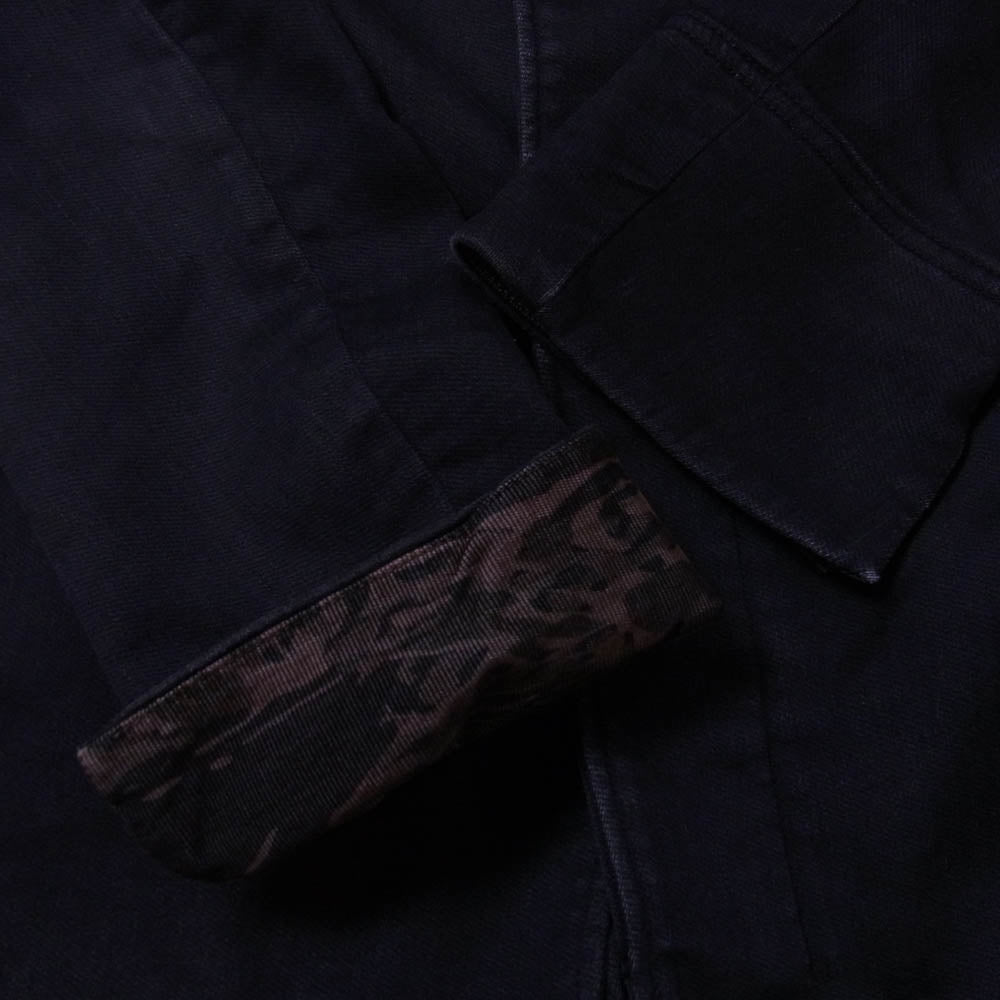 ROAR ロアー 二丁拳銃釦 比翼 スタンドカラー コート ブラック系 2【中古】