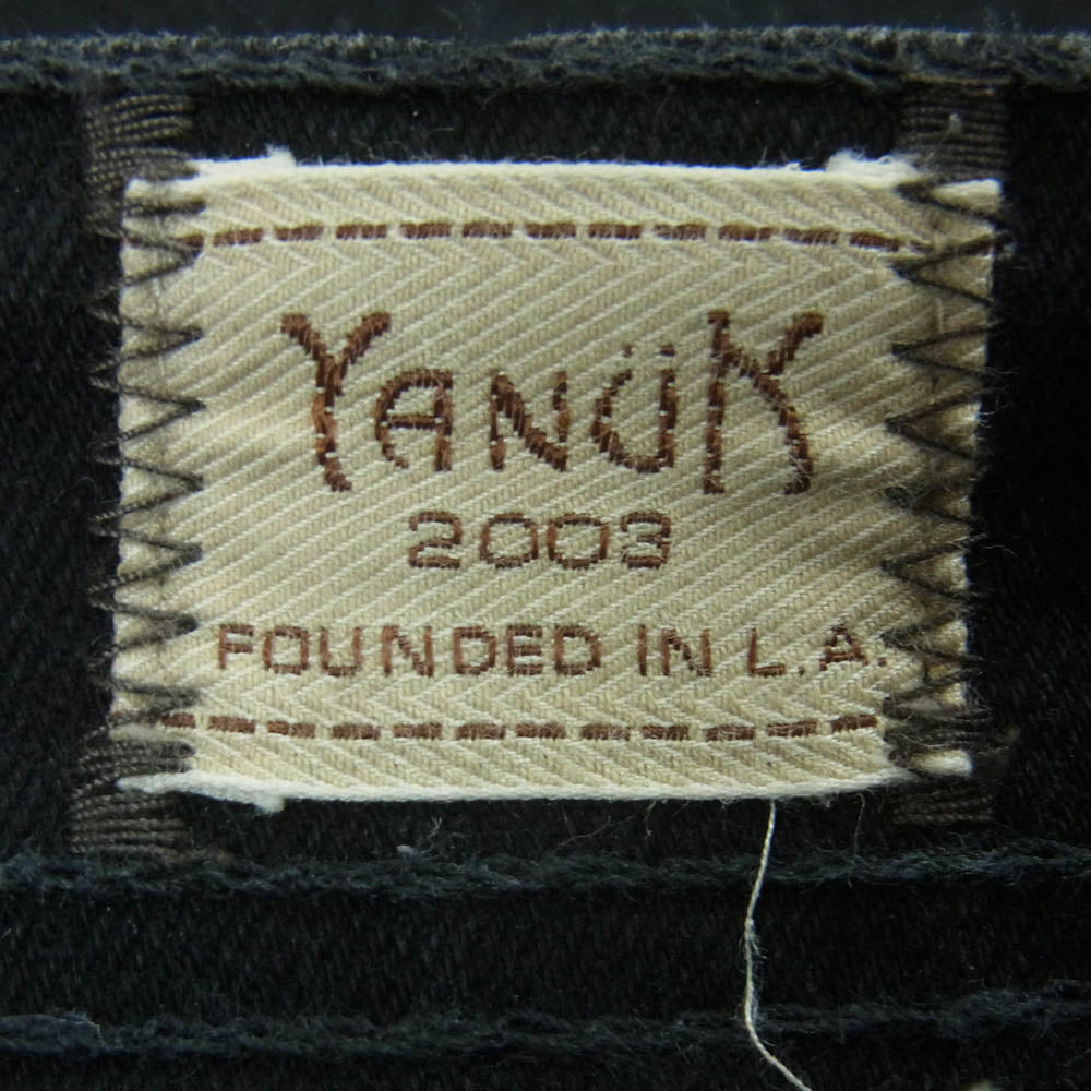 YANUK ヤヌーク 57203018 NEIL ストレッチ タイトスリム シルエット デニム パンツ 日本製 ブラック系 BLK 30【中古】