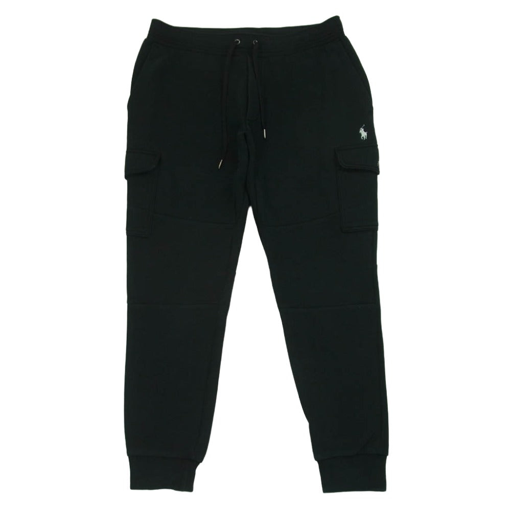 POLO RALPH LAUREN ポロ・ラルフローレン ダブルニット カーゴ ジョガー パンツ ポニーロゴ スウェット ブラック系 S【中古】