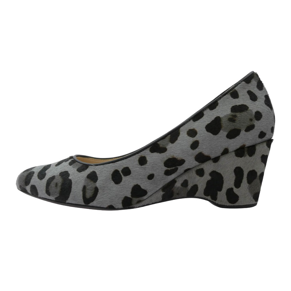 COLE HAAN コールハーン W16101 ザ ゴートゥー ウェッジ 60MM womens レオパード パンプス 7B【中古】
