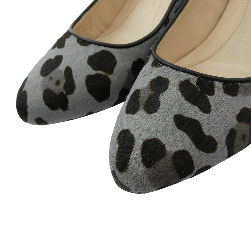 COLE HAAN コールハーン W16101 ザ ゴートゥー ウェッジ 60MM womens レオパード パンプス 7B【中古】