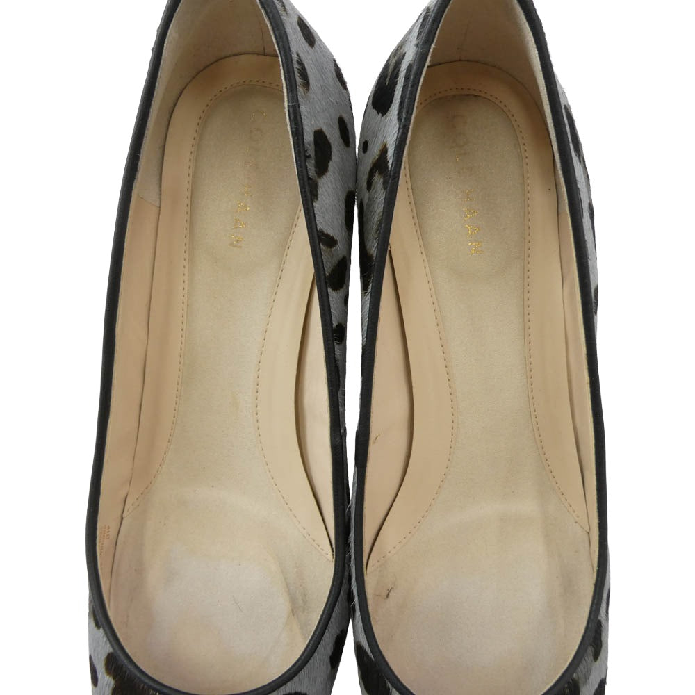 COLE HAAN コールハーン W16101 ザ ゴートゥー ウェッジ 60MM womens レオパード パンプス 7B【中古】