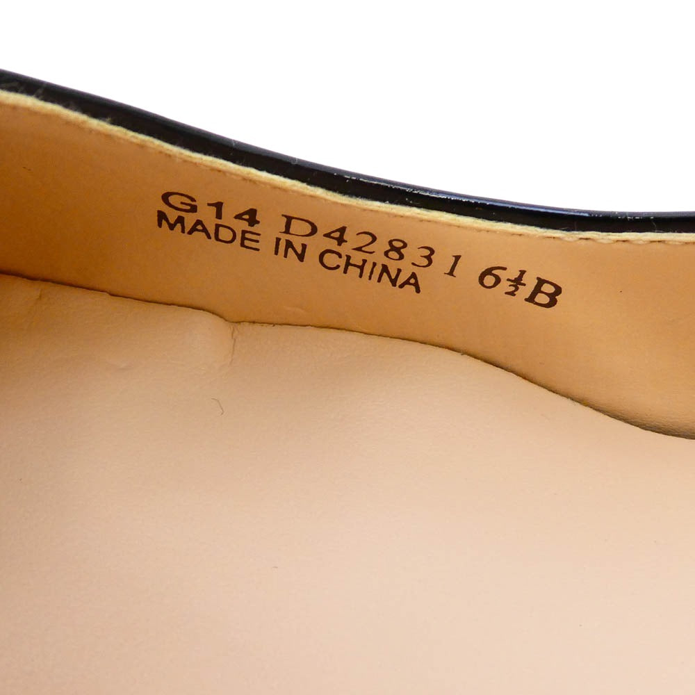 COLE HAAN コールハーン D42831 LAINEY WDG 55 WP 2 エナメル パンプス ブラック ブラック系 6.5【中古】