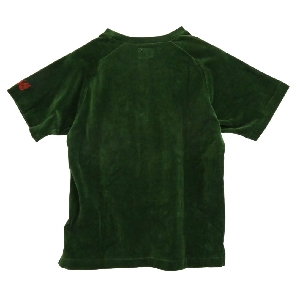 Needles ニードルス Crew Neck Tee フリース 半袖 Tシャツ グリーン系 S【中古】