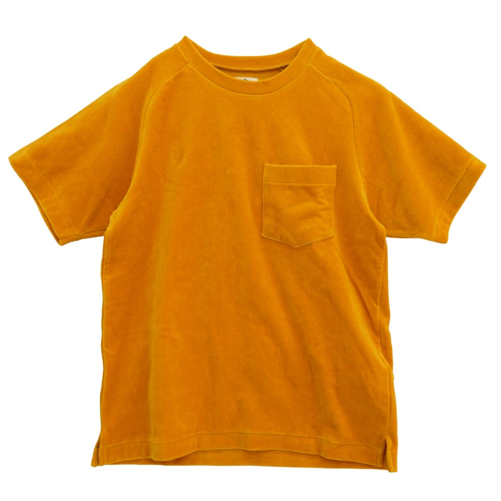 Needles ニードルス Crew Neck Tee フリース 半袖 Tシャツ イエロー系 S【中古】
