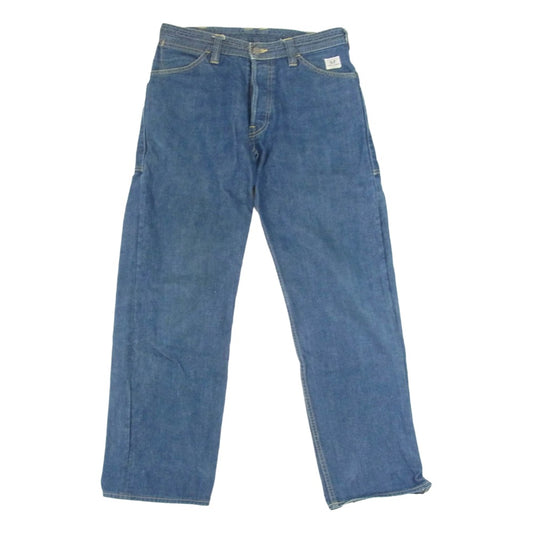SASAFRAS ササフラス FALL LEAF PANTS ストレート コットン デニム パンツ インディゴブルー系 M【中古】