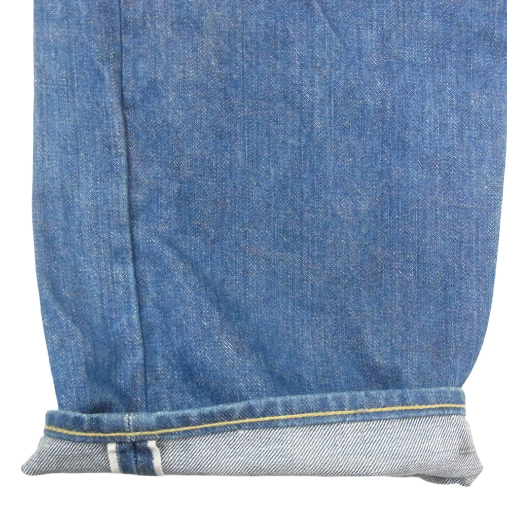 SASAFRAS ササフラス FALL LEAF PANTS ストレート コットン デニム パンツ インディゴブルー系 M【中古】
