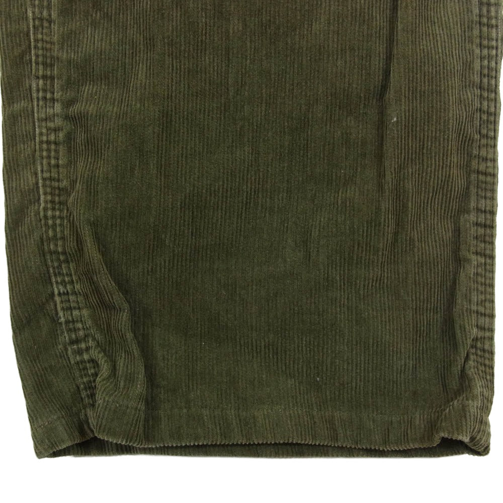 SASAFRAS ササフラス クロス生地 コーデュロイ パンツ カーキ系 XS【中古】
