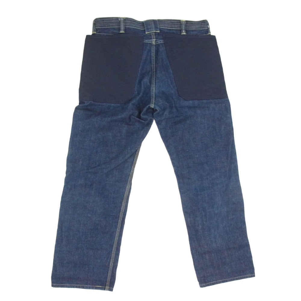 SASAFRAS ササフラス FALL LEAF PANTS クロス生地 デニム パンツ インディゴブルー系 M【中古】