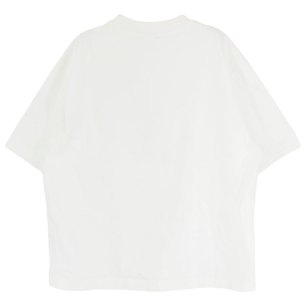 ACNE STUDIOS アクネストゥディオズ ロゴ プリント クルーネック 半袖 Tシャツ ホワイト系 S【中古】